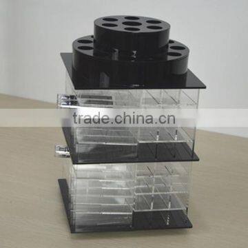 Black Rotating Acrylic Spinning Lipstick Tower photo-2