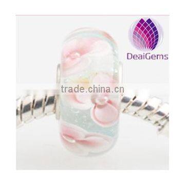 Fashion Diy big hole glass beads eyelet beads