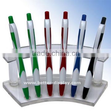 Hot Sell Desktop Acrylic Pen Holder, Handmade Plastic Pen holder