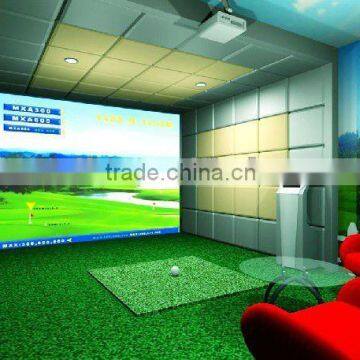 3D screen golf simulator