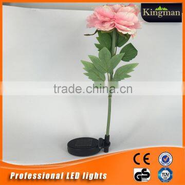 Cloth+Pvc+Stainless 1.2V NI-MH AA 600MA Red Flower Solar Light For Christmas