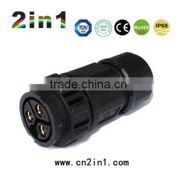 SK26-3P IP68 30A Nylon Solder Electric Cable Wire Waterproof Connector Bayonet Type photo-2