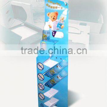 ladder paper display shelf for baby nursing bottles