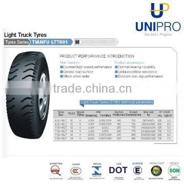 Hot sale light truck tyres for cars 6.00-13LT 6.50-15LT7.50-15LT 9.00-16 LT