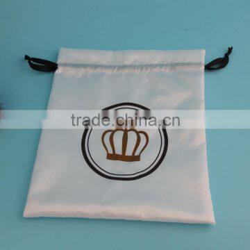 China Luxury Colorful Satin Hair Bundles Packing Pouch