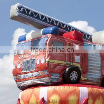Inflatable Climbing Tower Fire Truck for Child