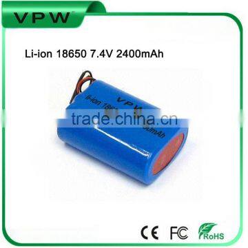 Lithium ion Battery Manufacturers Rechargeable Battery pack 2400mah li ion lithium battery