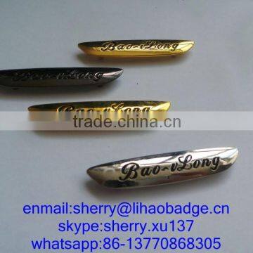 metal car chair logo , gun black plating zinc alloy metal tag for car chairs,metal chair nameplate