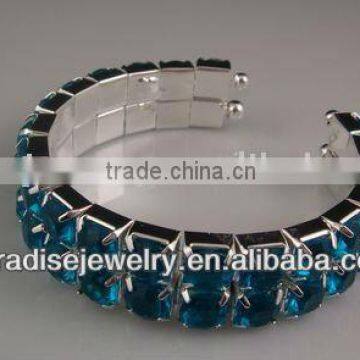 classical spring cuff rhinestone bracelet