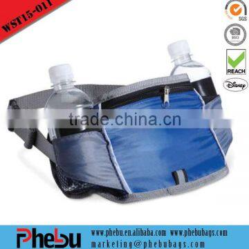 2015 Outdoor running belt bag with 2 water bottle holder(WST15-011)