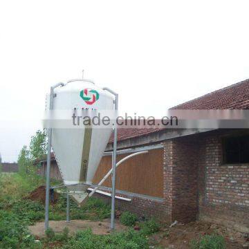 Fiberglass silo for poultry or pig shed