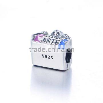 D155 Jewelry Antique Silver Charm Beads With Rabbit Shape for Happy Easter photo-3