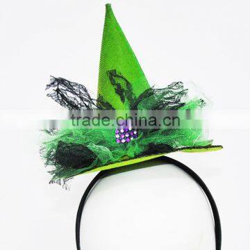 Green headband with diamond for party supplies