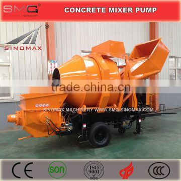 DJBT Series Diesel Mobile Portable Concrete Mixer with Pump, Concrete Pump with Mixer, Concrete Mixer Pump for sale in China