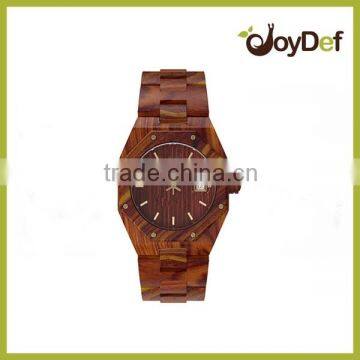 customize logo wooden bamboo wirst watch red sandalwood wooden watches