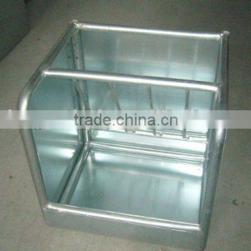 galvanized hay bale feeder