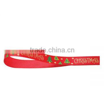 Red Christmas Ribbon With Christmas Tree(IBX-103C)