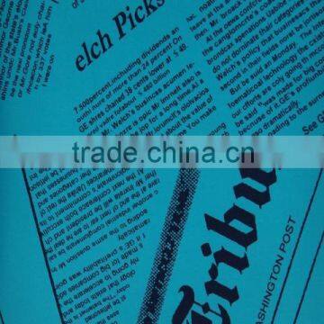 New design newspaper printing fabric with tee shirt