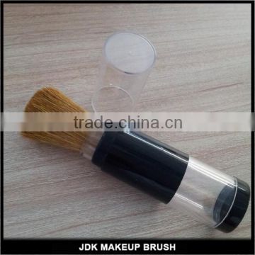 Hot selling refillable body powder blush loose powder container brush, Goat hair refillable brush