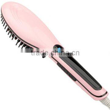 Lcd hair straightener brush comb hair beauty hot sell