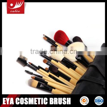 22 pcs Professional animal hair makeup brush set with classic black bag