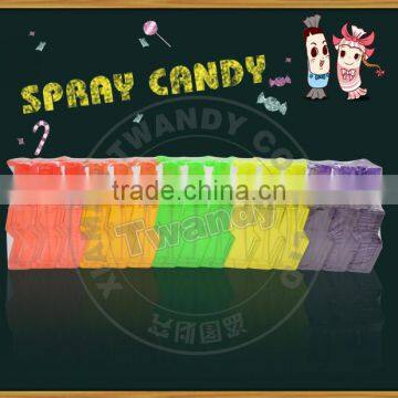 Fruity easy design bottle spray candy