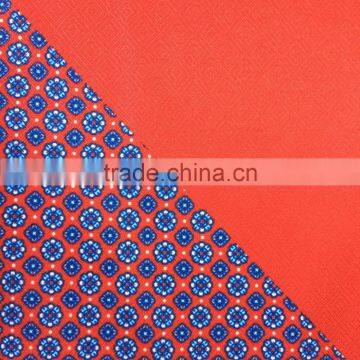 men's 100% polyester print pocket square