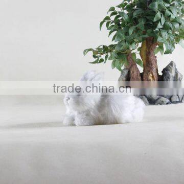 Easter Bunny Furry Animal Taxidermy Decor Chinese Zodiac Toys photo-6