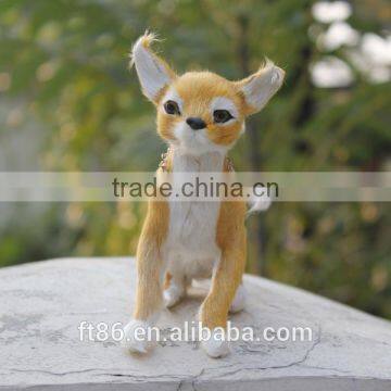 Unique Gift Handmade Artificial Lifelike Plush plastic chihuahua