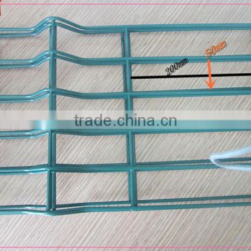 50*100mm green PVC coated wire mesh fence grill design