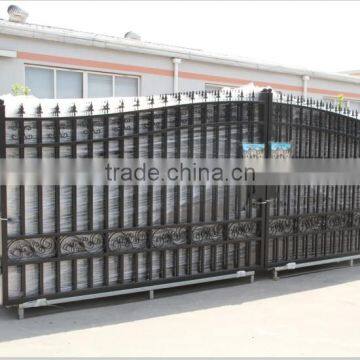 Galvanized Powder Coated Luxury Wrought Iron Gate Design