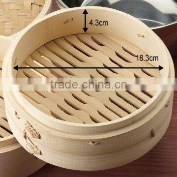 Low price 100% manual natural bamboo steamer manufacture