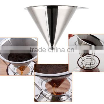 Coffee Dripper - Pour Over Pro Coffee Maker - Stainless Steel Reusable Paperless