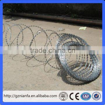 450mmm /500mm /700mm /1000mm Hot Galvanized Coil Concertina Razor Barbed Wire(Guangzhou Factory) photo-6
