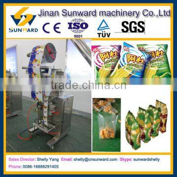 Vertical packaging machine with combination weigher, snack packing machine