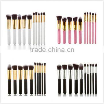 NEW 10pcs Professional Makeup Set Pro Kits Brushes Foundation Kabuki makeup cosmetics brush Tool