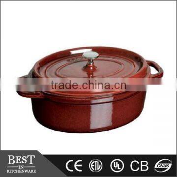 French Oval casserole with lid