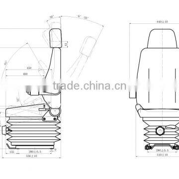 China air suspension Forklift Driver Seat /bus Driver Seat/ Truck Driver Seat YHF-06