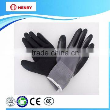 Ployster Liner Nitrile Sandy Coated Safety Work Glove photo-2