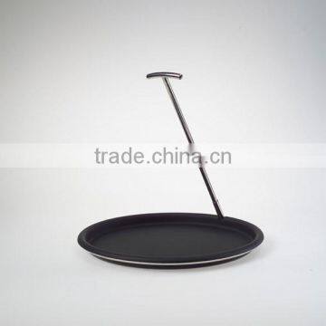 Best sale ABS hotel serving tray made of ABS with handle various shape and design color,OEM orders are welcome