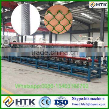 Fully-automatic knuckled and twisted edge chain link fence machine