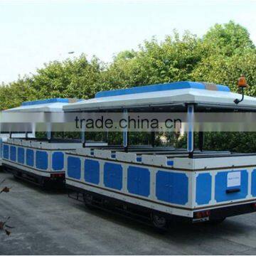 20 seats passenger trailer,half-closed wagon