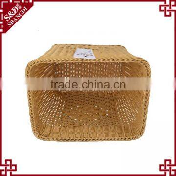 Widely Use Cheap Price Plastic Rattan Nature Sundries Laundry Toy Storage Box