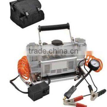 H90089 12V Double- Cylinder Car inflatable Pump Air Compressor Tire inflators Tool