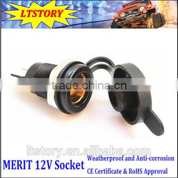 Merit 12V Power Socket Black color