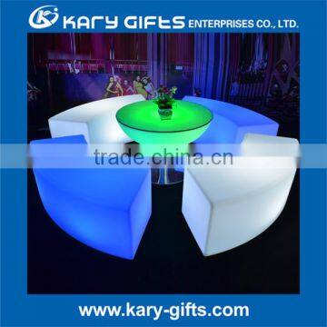 led furniture light curve bench light up growing bar chair with led lights