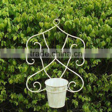 Light Weight Vintage Classical Home Decorative Antirust Metal Wall Planter Garden Pots