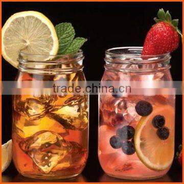 Wholesale sealed double glass jar for beverage