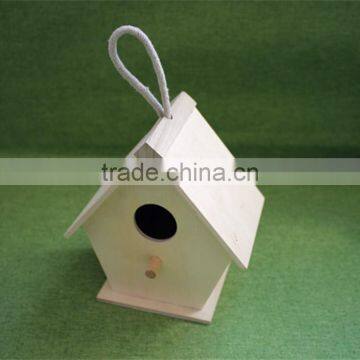 Cheap Small Wooden Bird Houses Arts and Crafts Bird House Wicker Bird Houses With Paulownia photo-5