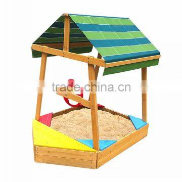 Wooden Sandpit Sand Box With Canopy photo-2